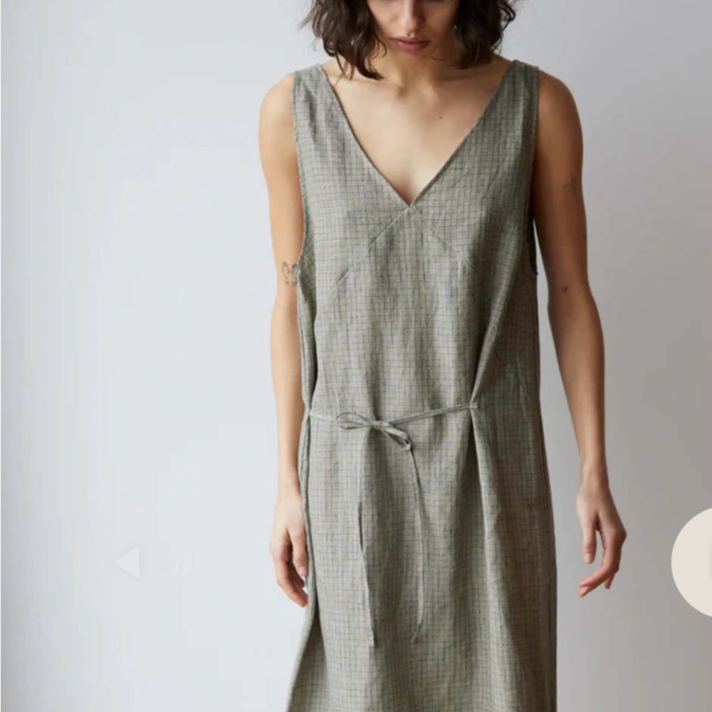 Deiji Studios Linen Check Dresss - SM